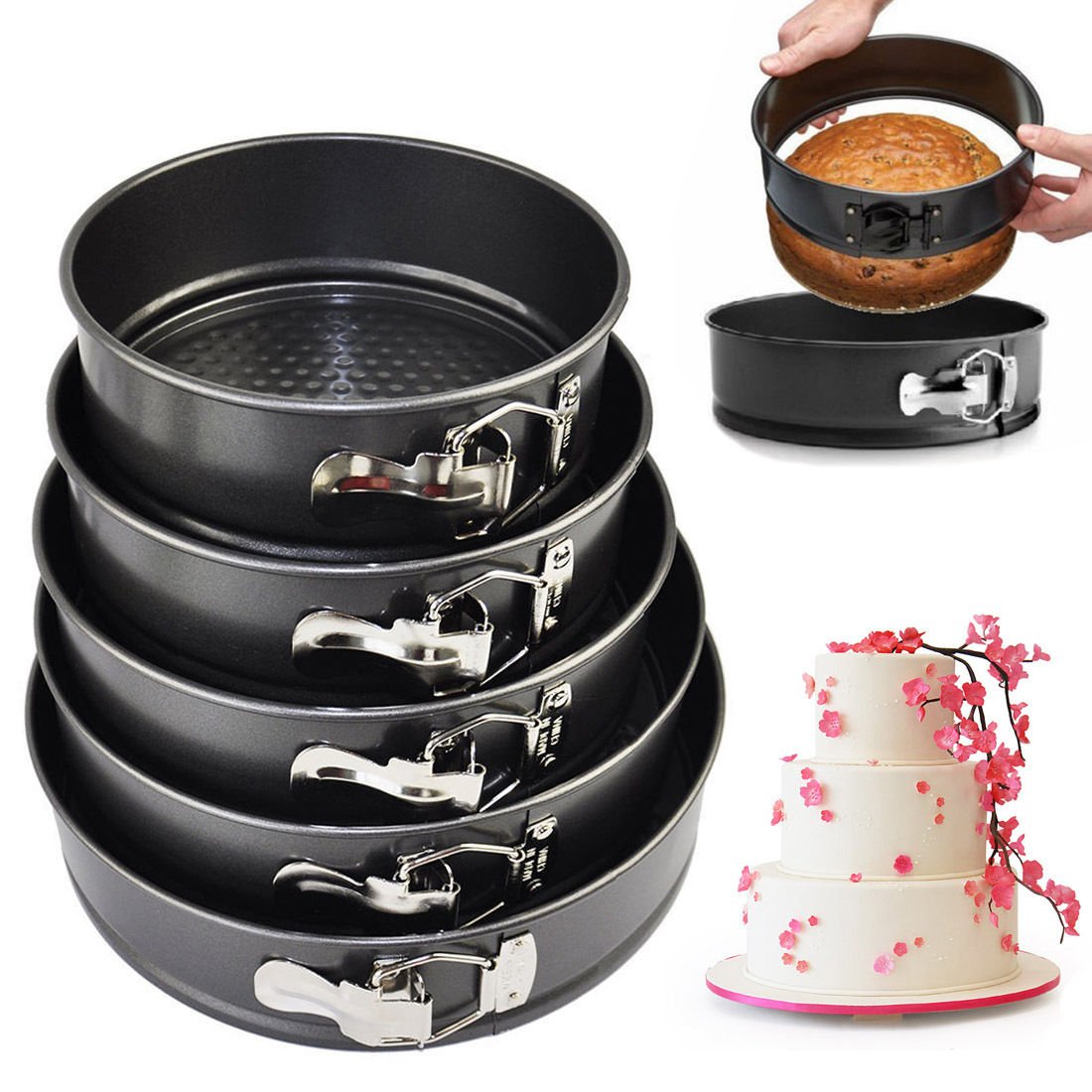 Nonstick Cake Pan Set 5pcs - from MyKitchen.lk Order now and get it ...